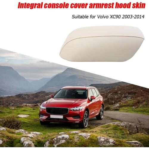 Center Console Armrest Replacement Lid Car PU Leather Armrest Box Cover Synthetic Leather for Volvo XC90 03-14