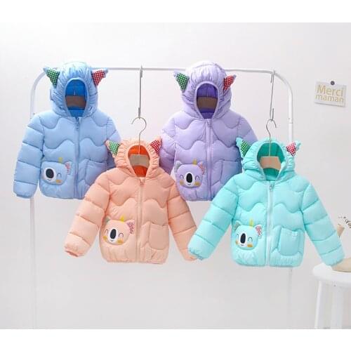 Cute Infant Childrens Lightweight Down Jacket Boys and Girls Fashion Warm Outfit Winter Children Warm Coat Clothing