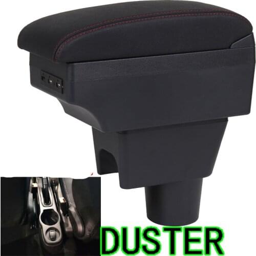 For Dacia Duster Armrest box central Store content DUSTER armrest box with USB interface
