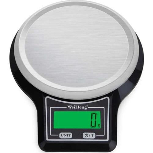 5kg 0.1g Electronic Kitchen Scale Stainless Steel Platform 5000g Precision Weight Balance Scales Big Food Diet Measure Tools