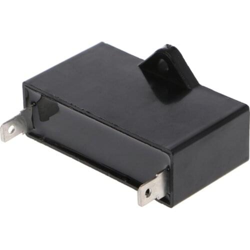 Black 12uF Generator Capacitor Generator CBB61 12uF 50/60Hz 350VAC Fan Motor