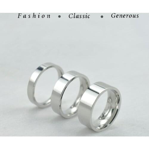 4mm 6mm 8mm Wide Stainless Steel Rings High Polished 2020 New Fashion Classic And Generous For Mens And Womens Ring Jewelry Gi