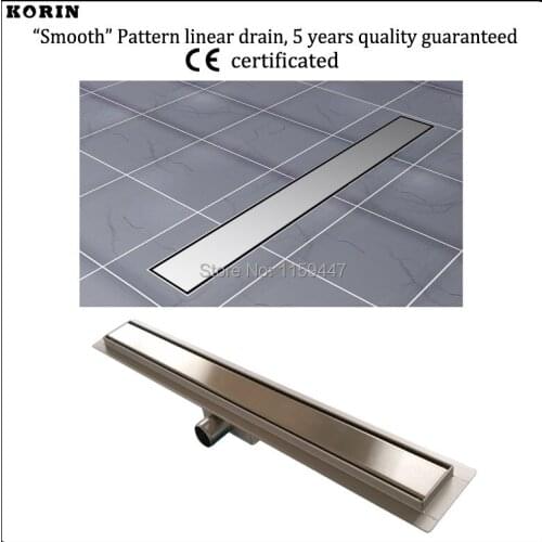 700mm "Smooth" Style Stainless Steel 304 Linear Shower Drain, Horizontal Drain, Shower Floor Waste, Shower Channel