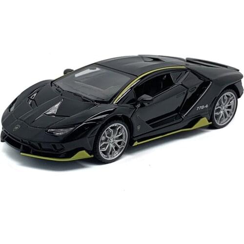 1:32 high simulation LP770J alloy car model metal sound and light pull back toy car for children gifts