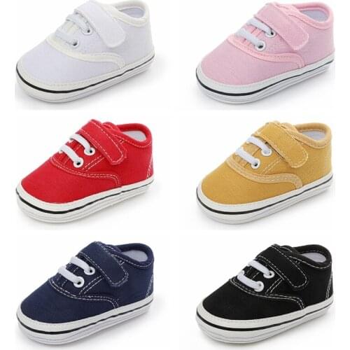 Fashion Canvas Sneakers Newborn Baby Boys Girls First Walkers Classic Sports Shoes Infant Toddler Anti-slip Baby Shoes