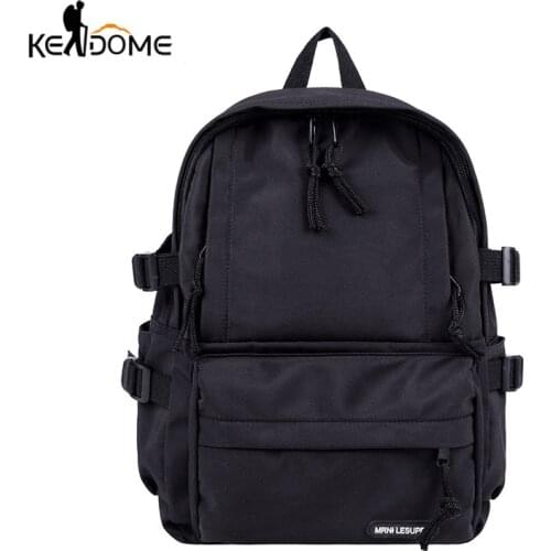 New Trendy Backpacks Simple Large Capacity Students' School Bags Backpacks Outdoor Leisure Travel Backpacks X695D