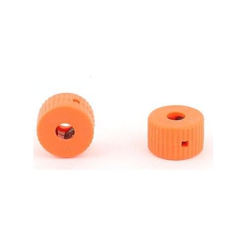 Orange 5mm Hole Dia Screwdriver Bit Magnetizer Demagnetizer Ring 2 Pcs