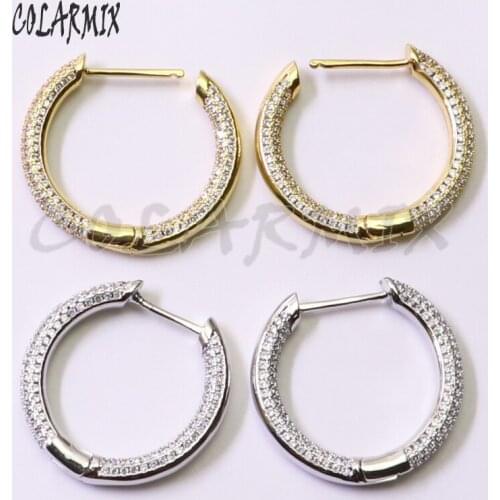 5 Pairs whole zirconhook earrings crystal earrings mix colors dangle earrings crystal accessories for women 50825