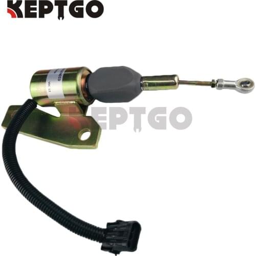 Fuel Shutdown Solenoid 3991624 12V SA-4959-12 For Cummins 6BT 5.9L 3 Round Pins - Free Fast Shipping