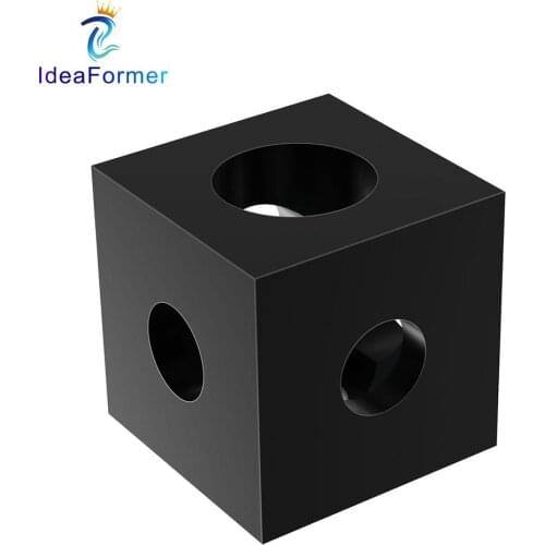 3D Printer 2020 Aluminum Cube Prism Connector Wheel Regulator Corner V-slot Three Way Corner Bracket For Openbuilds 2020 Profile