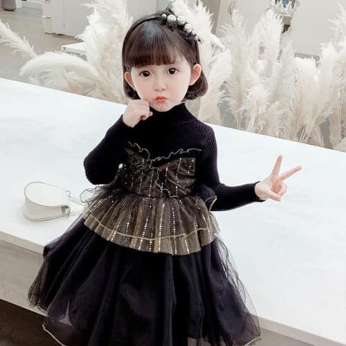 Girls' spring dress 2021 new Jumpsuit Korean childrens fashion girl baby net red princess dress
