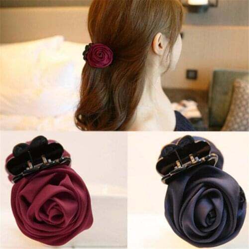 Multicolor Pink Hairpin Flower Fabric Take Clip Jewelry Fashion Accessories For Hair Hair Clips Tools For Hair Care