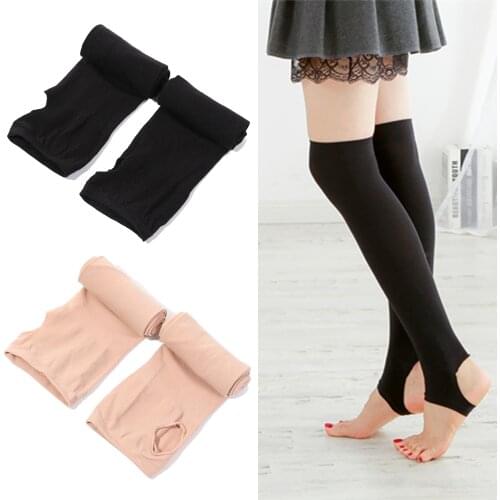 1Pair Women Fashion Over Knee Sexy Stockings High Elastic Opaque Black White Grey Girls Over the knee Thigh Elastic StockingsHot