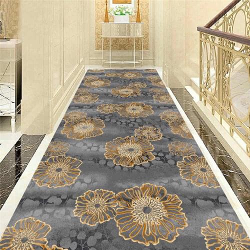 Nordic Floral Printed Corridor Mat Bedroom Kitchen Rugs Bathmat Home Decorative Area Rug Moroccan Style Carpets for Living Room