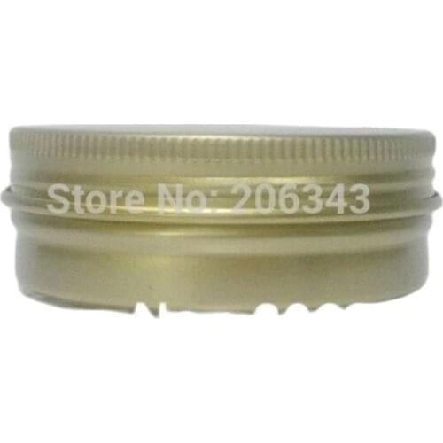 60G gold aluminum cream jar,cosmetic container,eyeshadow container,power container,cream jar,Cosmetic Jar,Cosmetic Packaging