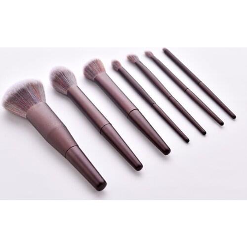 7PCS Makeup Brushes Set For Powder Contour Blusher Liquid Cream Eyeshadow Cosmetics Brushes tools T07065