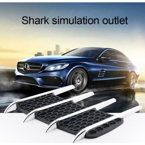 Car accessories shark out the air outlet sticker simulation exhaust outlet side cover hood decoration modification