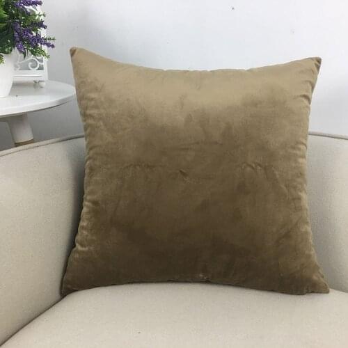 Velvet Soft Cushion Cover Decorative Throw Pillow Case Solid Color Luxury Home Decor Living Room Sofa Seat Cushion Case 60x60