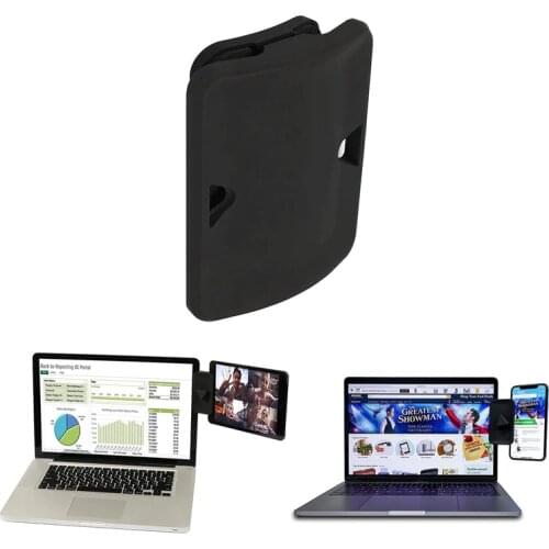Side Mount Clip for Dual Monitor, Dual Display Ipad Monitor Mount and Tablet Stand Mount for Your Laptop, Instant Second Display