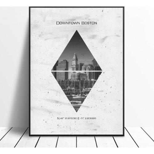 Coordinates BOSTON Art canvas poster home decoration painting frameless