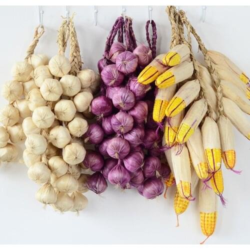 Artificial Fake Decorative Fruit Lifelike Foam Vegetables Onion Garlic Kitchen Decor