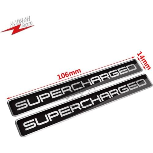 For BMW Honda Kawasaki Suzuki Ducati 3D Supercharged Edition Sticker Car Motorbike Decal