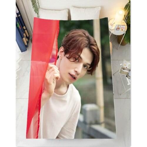 New Kpop Lee Dong Wook Blanket Woman Bedding Sofa Bedroom Bedspread girlfriend Yoo In Na Flannel blanket Customize