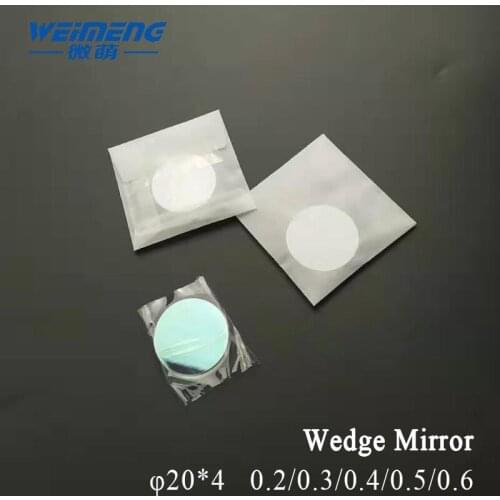Weimeng Wedge mirror optical lens φ20*4 angle 0.2/0.3/0.4/0.5/0.6 quartz 650-1064nm AR coating for laser welding machine