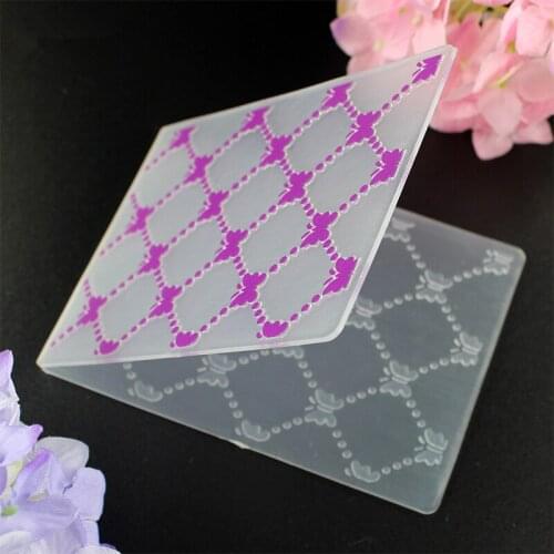 YLEF002 Butterfly Plastic Embossing Folder For Scrapbook Stencils DIY Album Cards Making Decoration Craft Template Mold 7.5*10cm