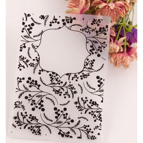 KLJUYP Branches Plastic Embossing Folders for DIY Scrapbooking Paper Craft/Card Making Decoration Supplies 02236