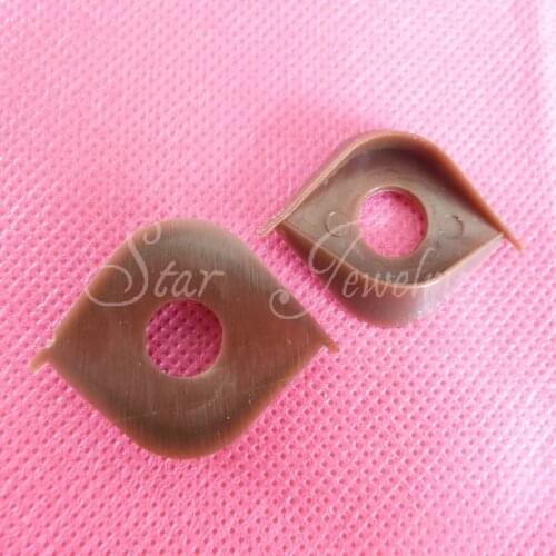 Fit for 16mm safety eyes double toy eyelid brown color /100pcs