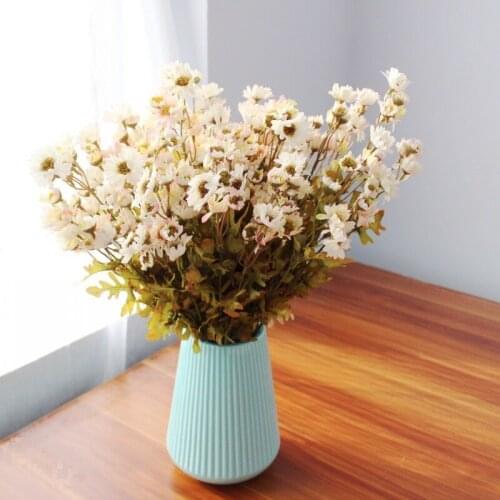 1PC Field Daisy Artificial Silk Flowers Bouquet Home Table Ornaments Wedding Party Floral Arrangement Decoration