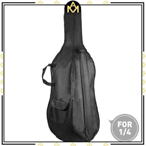 Professional 1/4 Cello Bag Durable Waterproof Bag W/ Adjustable Shoulder Straps & Soft Thicken Cover Case