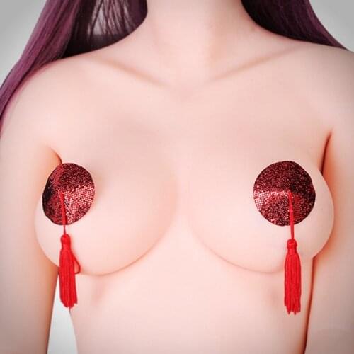 Sexy Self Adhesive Lingerie Sequin Tassel Nipple Cover Breast Pasties Silicon Promotion Sale Wholesale Nipple Stickers Covers