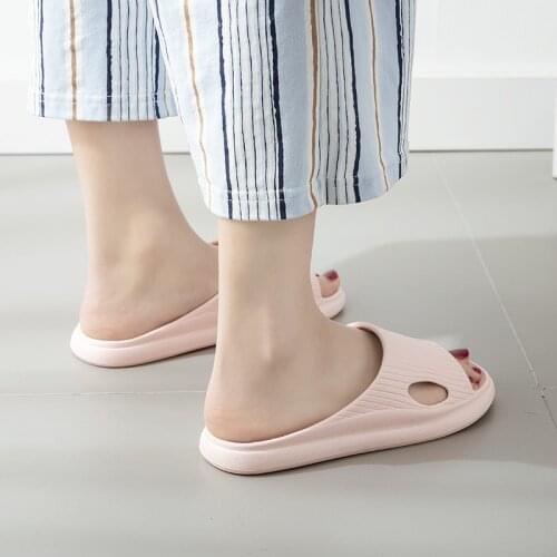 Thick Platform Slippers Women Indoor Bathroom Slipper Soft EVA Anti-slip Lovers Home Floor Slides Men Summer Shoes Sandals