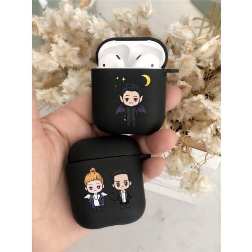 American TV Degenerate angel Lucifer black TPU soft silicone Airpod Case For Airpods 2 Airpods1 Airpods pro 3 TPU Fundas