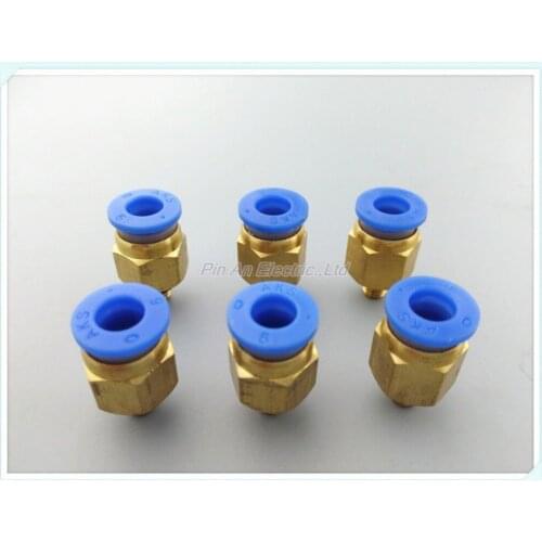 - HIGH QUALITY 10pcs 4mm to M5 Pneumatic Connectors male straight one-touch fittings BSPT PC4-M5