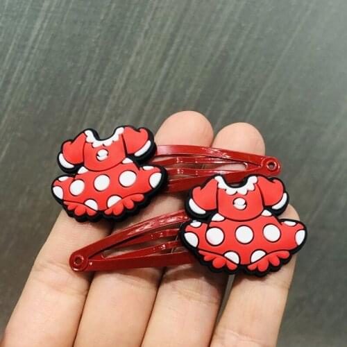 2Pcs/set Heart-shaped Skirt Bow-knot Children Hair clip Girls Sweet Hair Ornament Hairpins Barrette Headband Hair Accessories