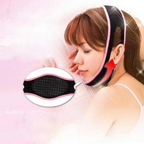 1PC Black Face Lift Up Belt Sleeping Massage Slimming Face Shaper Relaxation Bandage