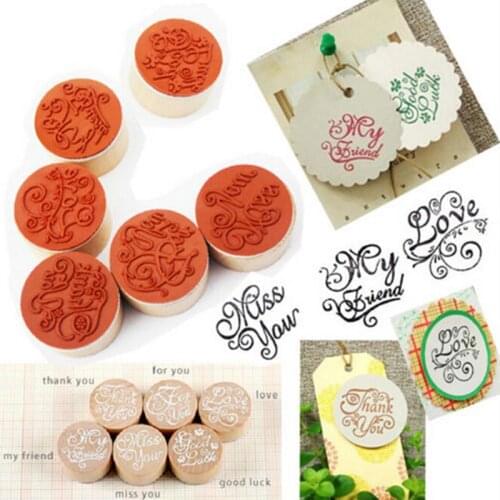 1 PCS Vintage Lace Pattern Stamp Floral Flower Round Rubber Stamps Scrapbook Decorating DIY Crafts Stamp