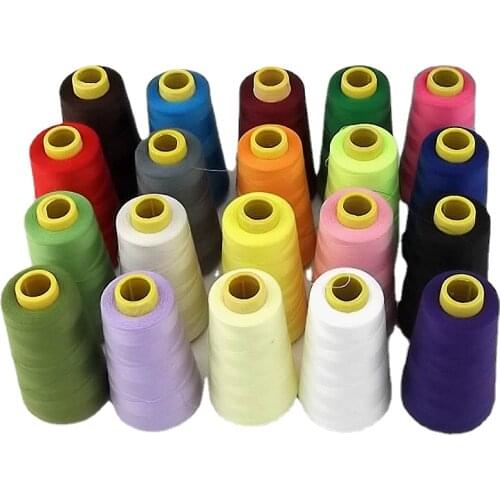 10 PCS/LOT 3000 YARDS 40/2 COLORFUL Polyester Sewing MACHINE Thread 100G