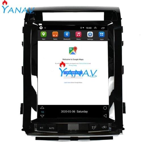 12.1 Inch Tesla Screen Android 9. 0 px6 4GB RAM Car GPS Navigation for-TOYOTA Land Cruiser 08-15 Car Android Multimedia Player