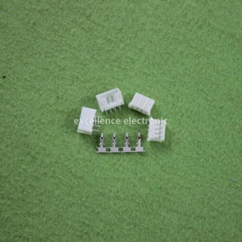 20 Sets, Micro JST 2.0 PH 4-Pin Connector plug Male ,Female, Crimps