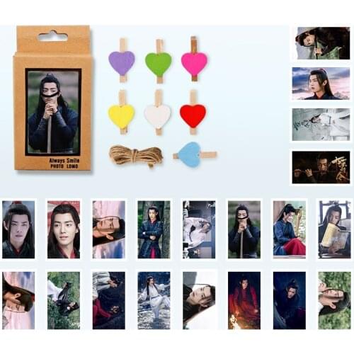20Pcs/Set The Untamed Xiao Zhan,Wang Yibo LOMO Card Mini Postcard DIY Greeting Cards Message Card Gift