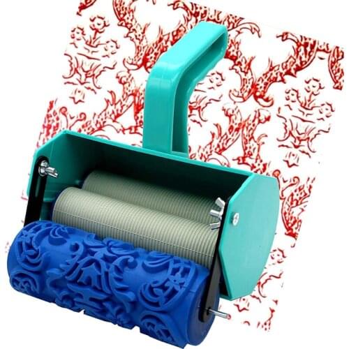 5" Texture Roller Painting Machine DIY Wall Decoration House Paint Wall Painting