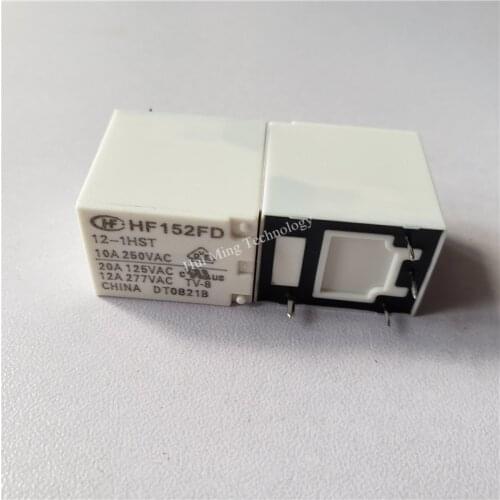 8pcs Relay HF152FD-12-1HST 250V 10A relay 4 pin relay instead of HF152F-012-1HS