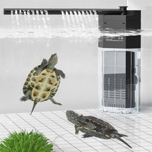 Aquarium Low Water Level Filter Silent Waterfall Aquarium Filter For Turtle Tortoise Fish Tank.Turtle aquarium low water filter
