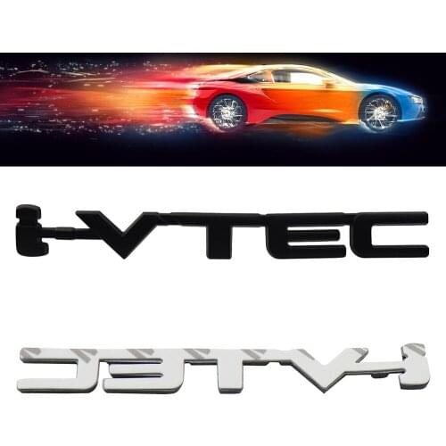 Black i-VTEC IVTEC for Auto engine Fender Trunk Rear Nameplate Emblem Badge Sticker