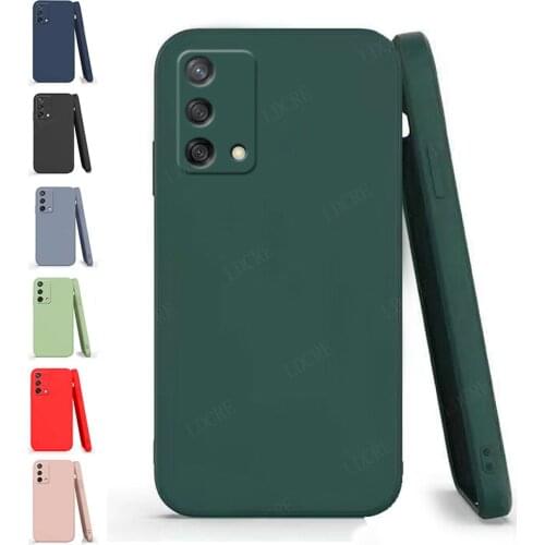 For Cover OPPO A74 Case For OPPO A74 Capas Luxury Liquid Silicone Shockproof Full Soft Cover For OPPO A 74 A54 A94 A74 Fundas