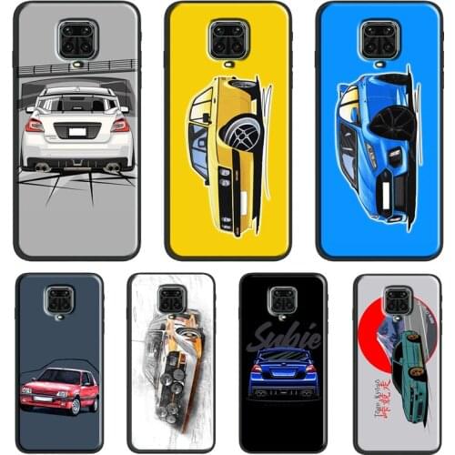 Rally Car Illustration Case For Xiaomi Redmi Note 10 Pro 7 8 9S 8T Note 9 Pro Back Cover For Redmi 9A 9C 9T 7A 8A